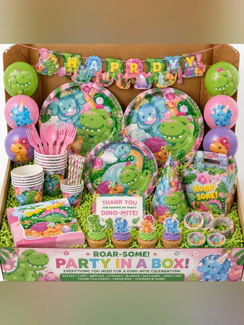 Dino Girl Party In A Box!